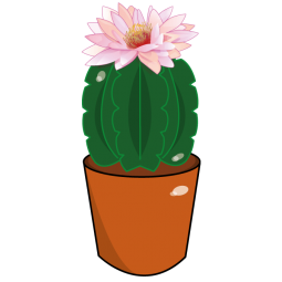 Sticker Cactus en fleur