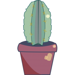 Sticker Cactus en pot