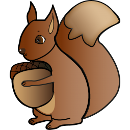 Sticker Ecureuil avec gland