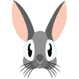 Sticker Lapin aux grands yeux