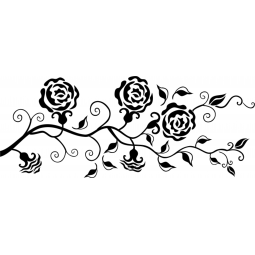 Sticker Branche d'un rosier
