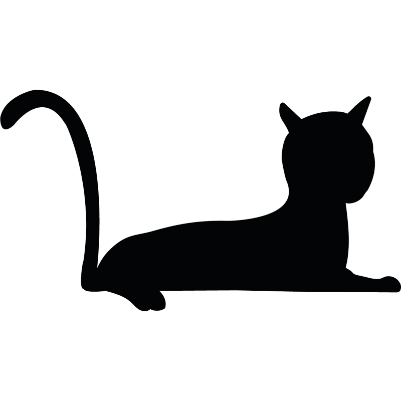 Sticker Phosphorescent Chat A L Affut Deco Adhesive Phospho Feline