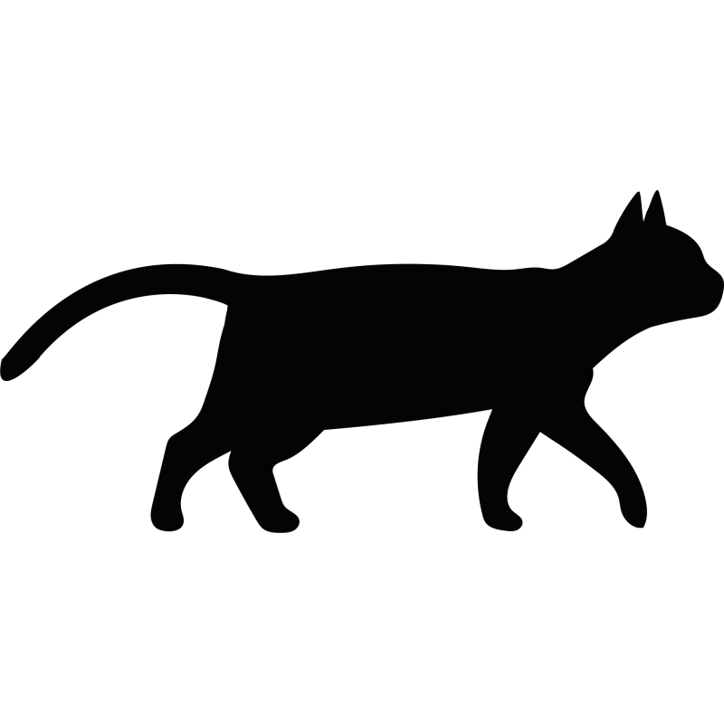 Sticker Chat Grimpe Deco Adhesive Feline Silhouette De Chat